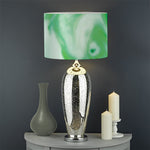 Green Acid Melt Print Drum Lamp Shade