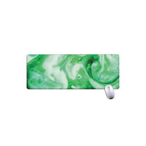 Green Acid Melt Print Extended Mouse Pad