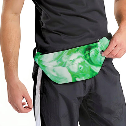 Green Acid Melt Print Fanny Pack