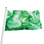 Green Acid Melt Print Flag