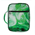 Green Acid Melt Print Front Pocket Bible Bag