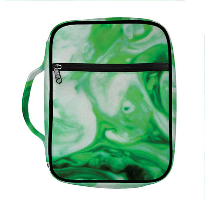 Green Acid Melt Print Front Pocket Bible Bag