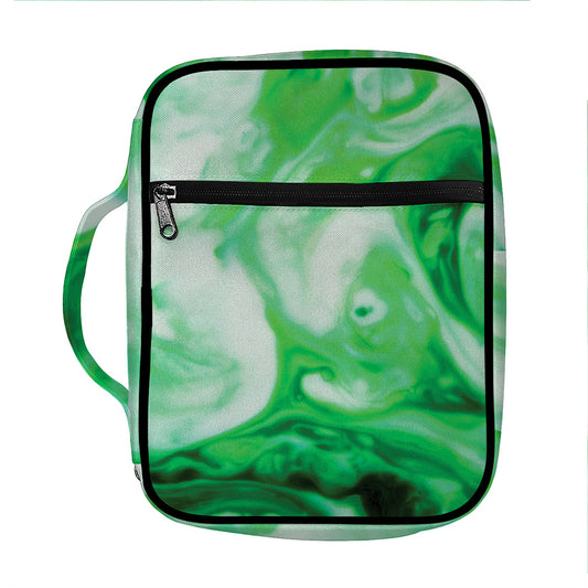 Green Acid Melt Print Front Pocket Bible Bag