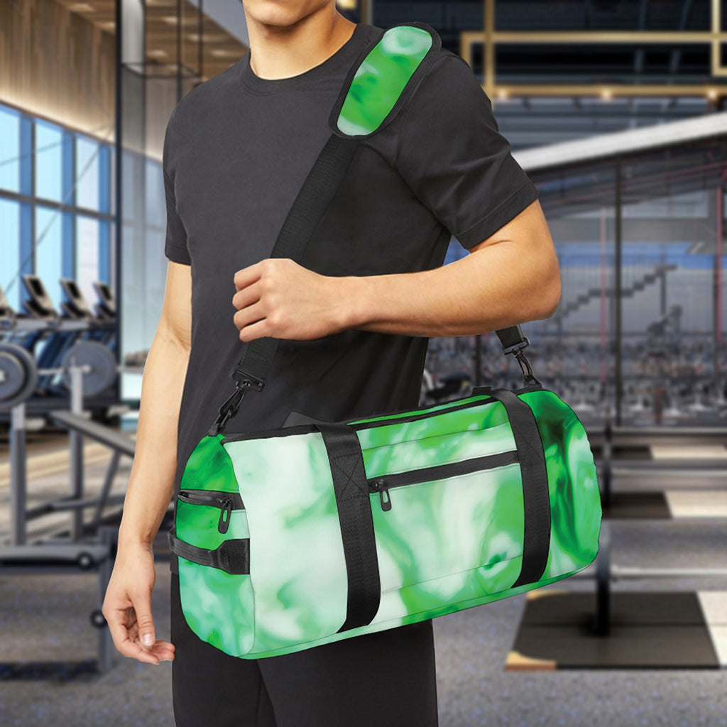 Green Acid Melt Print Gym Bag