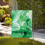 Green Acid Melt Print House Flag