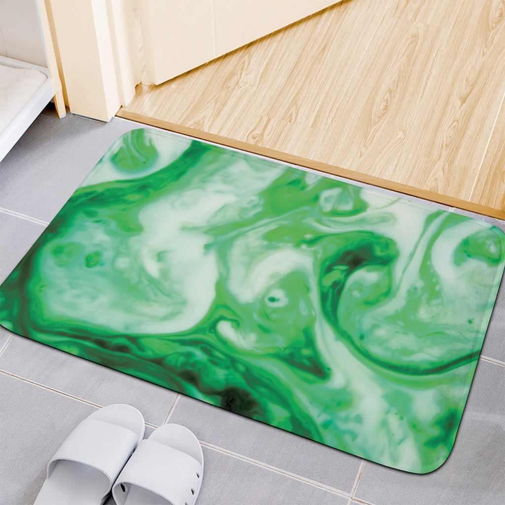 Green Acid Melt Print Indoor Door Mat