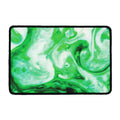 Green Acid Melt Print Kitchen Mat