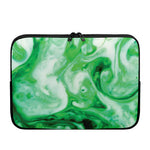 Green Acid Melt Print Laptop Sleeve