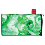 Green Acid Melt Print Mailbox Cover