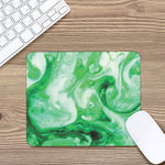 Green Acid Melt Print Mouse Pad