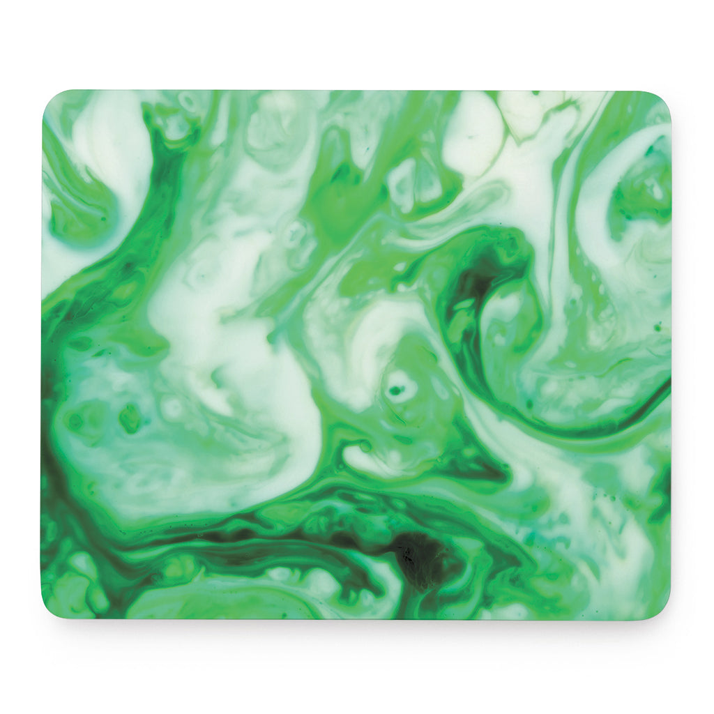 Green Acid Melt Print Mouse Pad