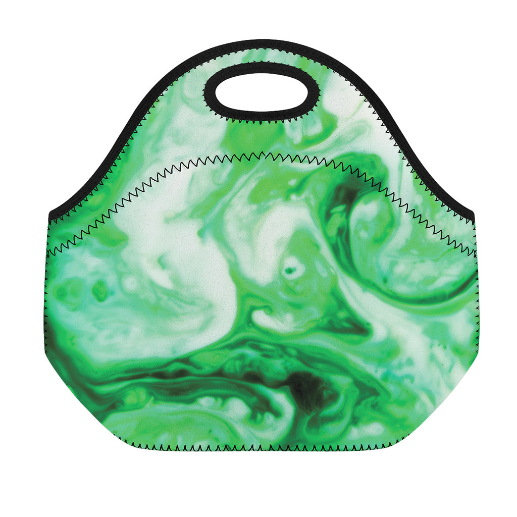 Green Acid Melt Print Neoprene Lunch Bag