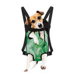 Green Acid Melt Print Pet Carrier Backpack