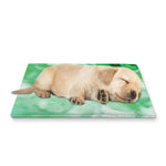 Green Acid Melt Print Pet Cooling Mat Cover