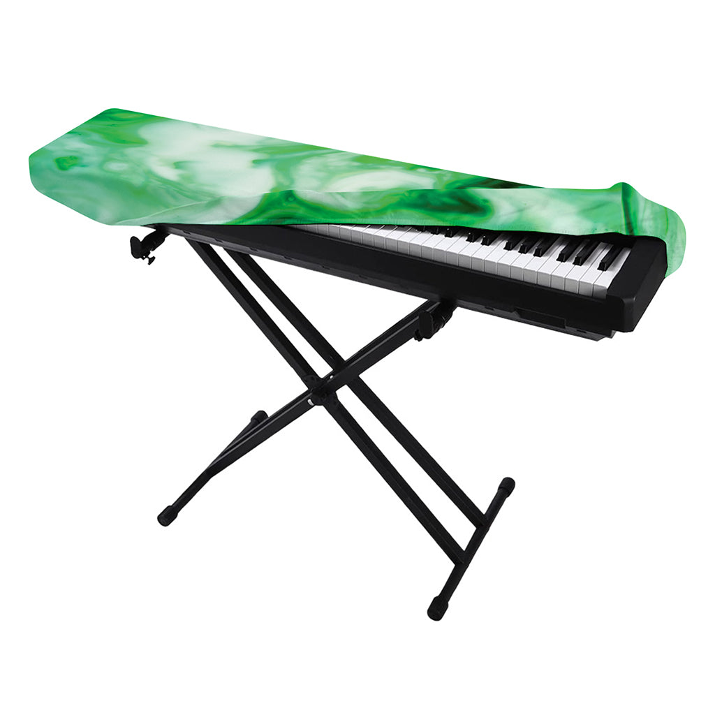 Green Acid Melt Print Piano Keyboard Cover
