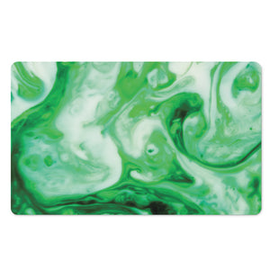 Green Acid Melt Print Polyester Doormat