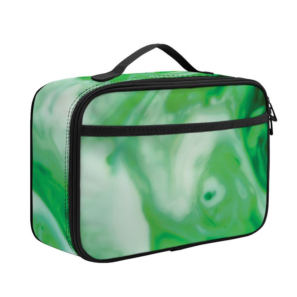 Green Acid Melt Print Portable Lunch Bag