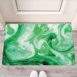 Green Acid Melt Print Rubber Doormat