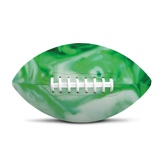 Green Acid Melt Print Rugby Ball