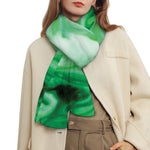 Green Acid Melt Print Scarf