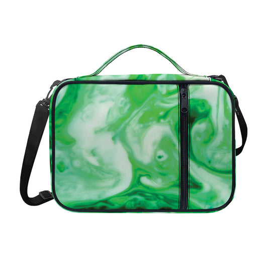 Green Acid Melt Print Shoulder Strap Bible Bag