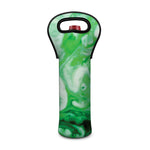 Green Acid Melt Print Single Neoprene Wine Tote