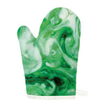 Green Acid Melt Print Single Oven Mitt