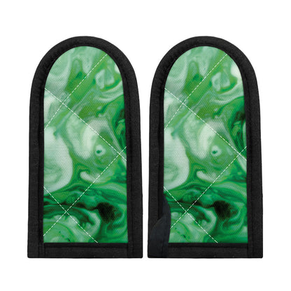 Green Acid Melt Print Skillet Handle Cover