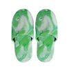 Green Acid Melt Print Slippers