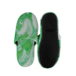 Green Acid Melt Print Slippers