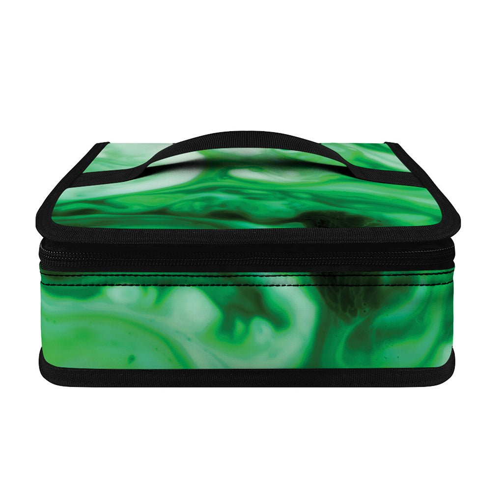 Green Acid Melt Print Small Lunch Bag