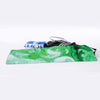 Green Acid Melt Print Sports Towel