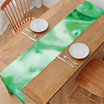 Green Acid Melt Print Table Runner