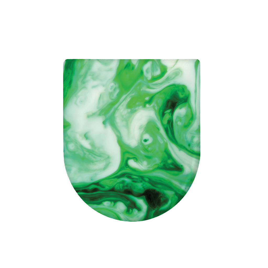 Green Acid Melt Print Toilet Lid Cover