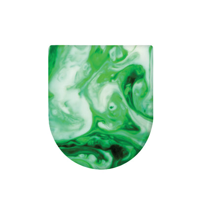 Green Acid Melt Print Toilet Lid Cover