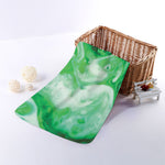 Green Acid Melt Print Towel