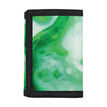 Green Acid Melt Print Trifold Wallet