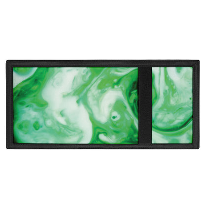 Green Acid Melt Print Trifold Wallet