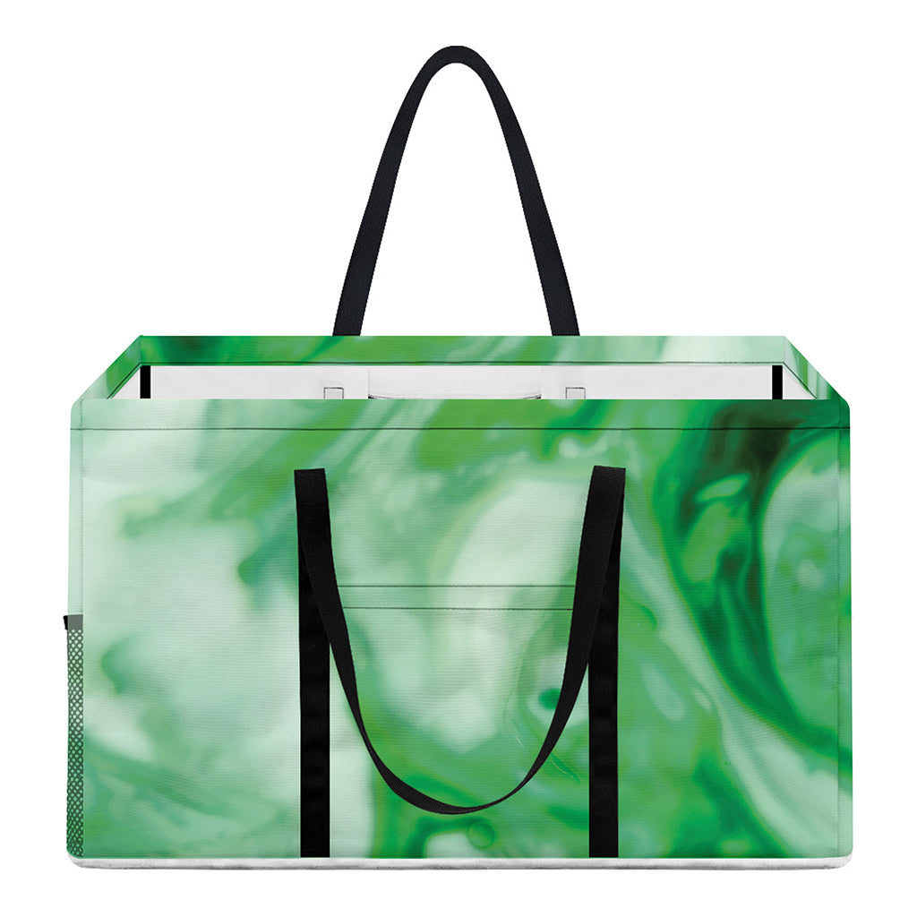 Green Acid Melt Print Utility Tote Bag