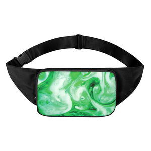 Green Acid Melt Print Waist Bag