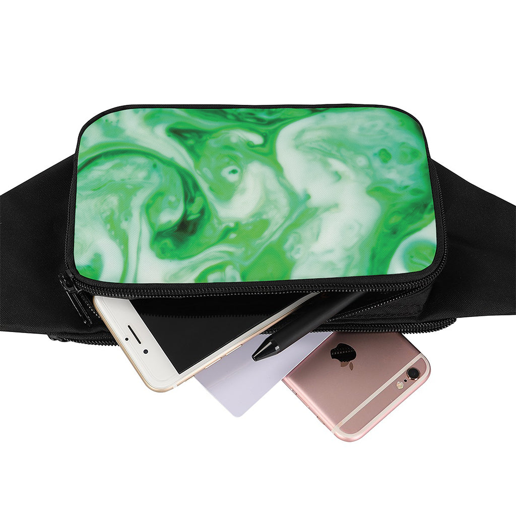 Green Acid Melt Print Waist Bag