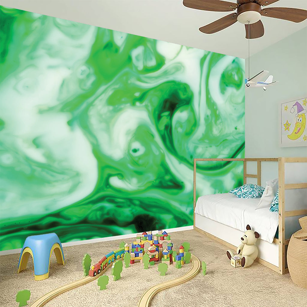 Green Acid Melt Print Wall Sticker