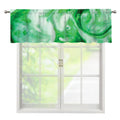 Green Acid Melt Print Window Valance
