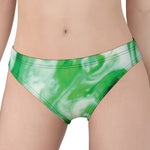 Green Acid Melt Print Women's Panties