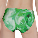 Green Acid Melt Print Women's Panties