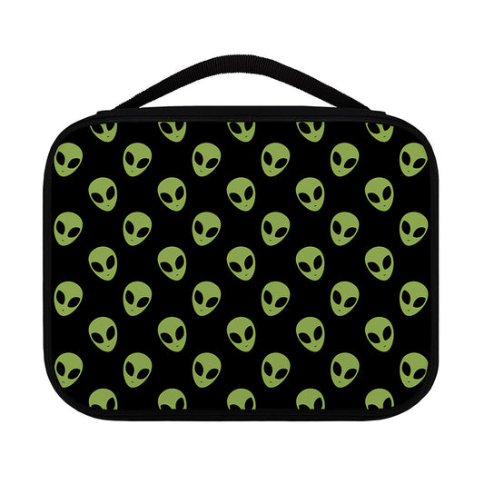 Green Alien Face Pattern Print Classic Bible Case