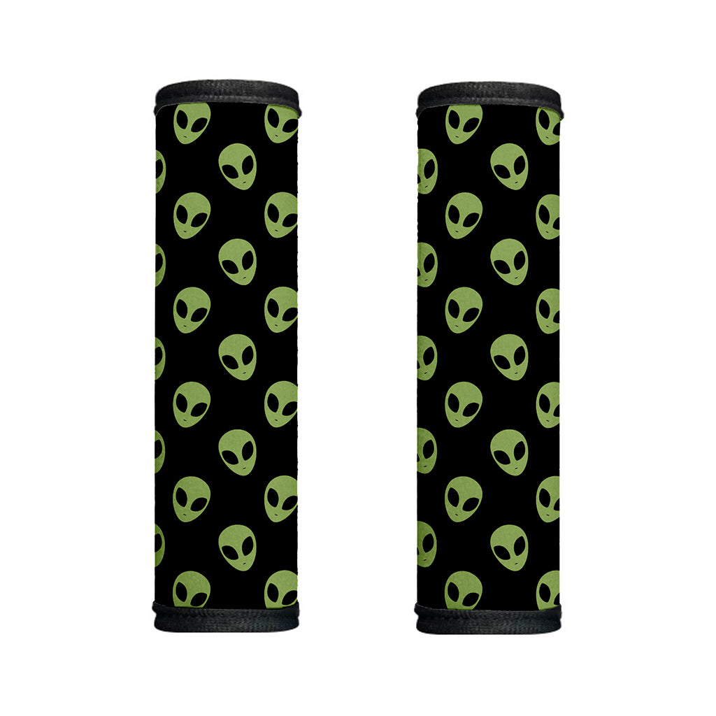 Green Alien Face Pattern Print Handle Covers