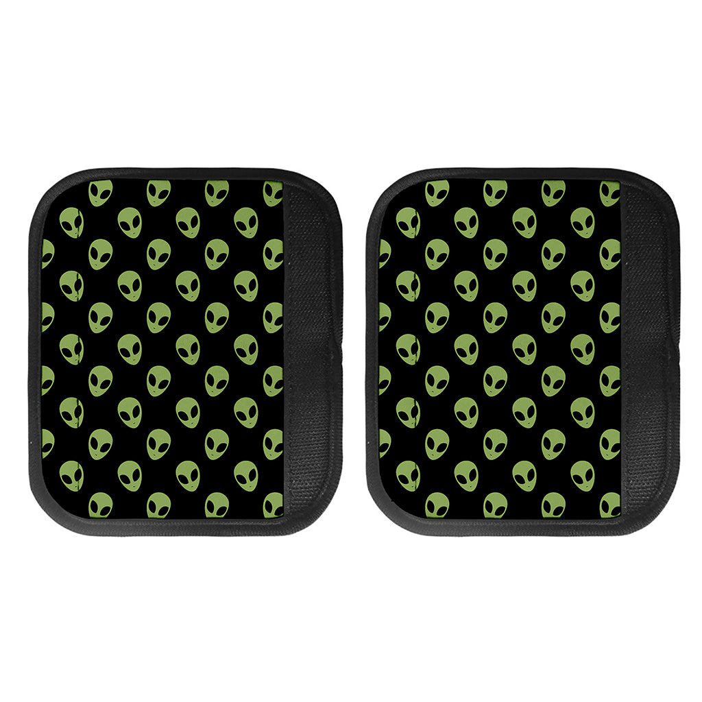 Green Alien Face Pattern Print Handle Covers
