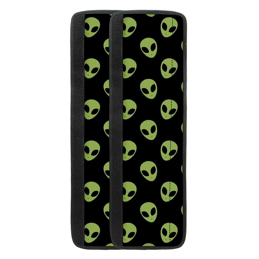 Green Alien Face Pattern Print Refrigerator Handle Covers