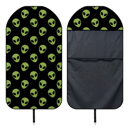 Green Alien Face Pattern Print Waterproof Car Seat Cover